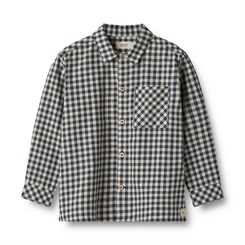 Wheat Shirt LS Oscar - Blue check